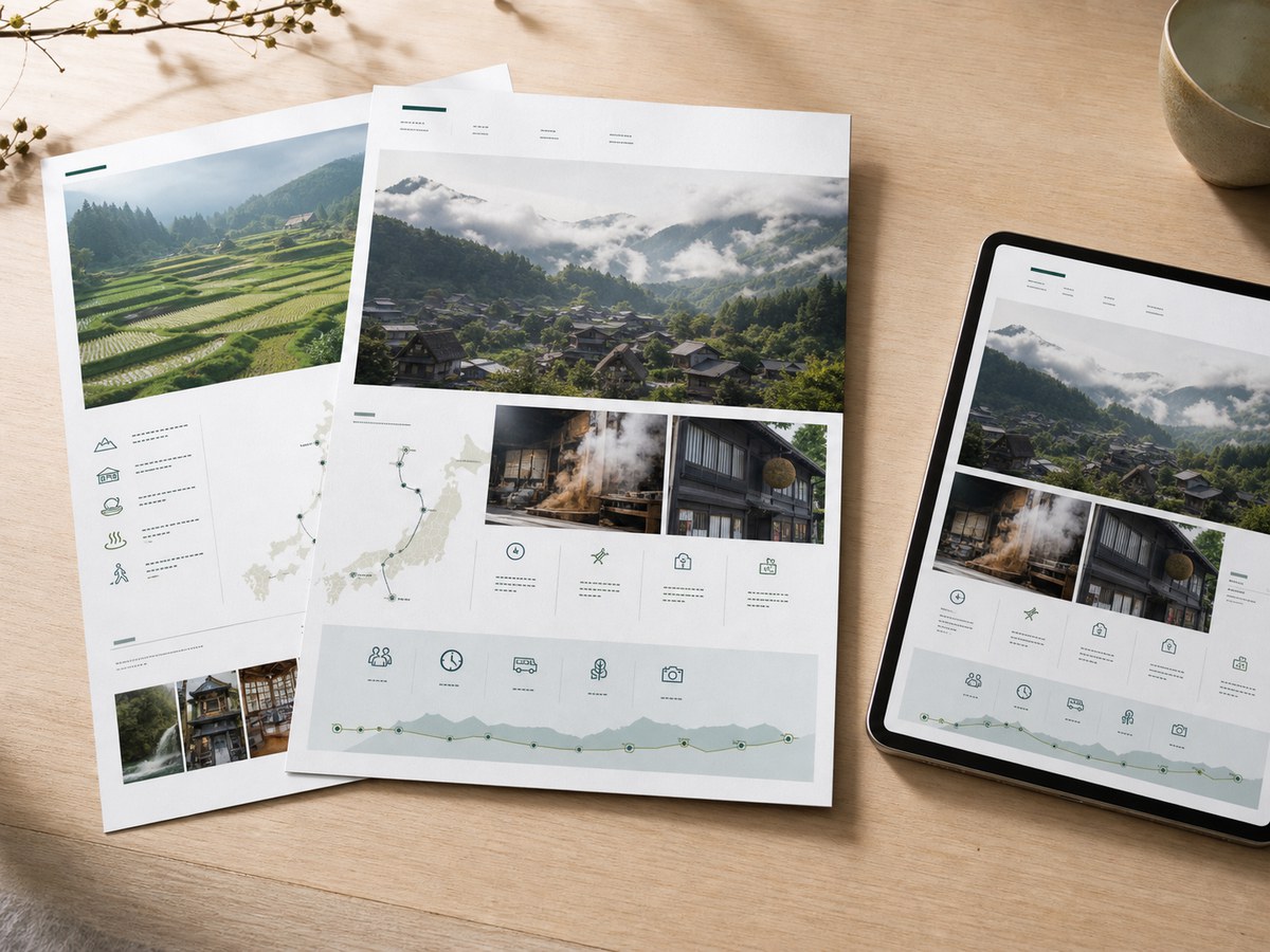 体験セールスシート(コンテンツタリフ)の誌面イメージ
